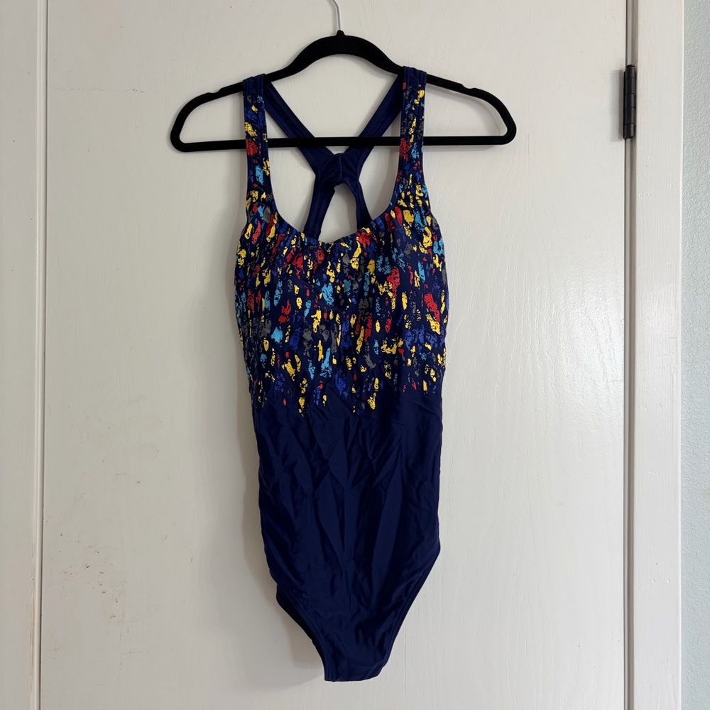 Vibrant Navy Women's Modest One Piece Swimsuit